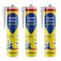 Kit 3 Selante Acrílico Repara Trinca Branco 500g Quartzolit Kit 3 Selante Acrílico Repara Trinca Branco 500g Quartzolit