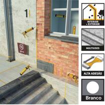 Kit 3 Selante Vinílico SikaFlex 101 Sela Plus Cinza 400g Kit 3 Selante Vinílico SikaFlex 101 Sela Plus Cinza 400g