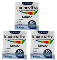 Kit 3 Sênior 50+ Imunevitta 23 Nutrientes 60 Caps Kit 3 Sênior 50+ Imunevitta 23 Nutrientes 60 Caps