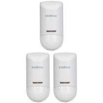 Kit 3 Sensores Alarme Infra Pet 15 Kg Com Fio Interno IVP 5000 LD Intelbras