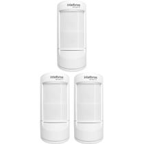 Kit 3 Sensores Alarme Infra Pet 35 Kg Interno Intelbras IVP 5002 PET