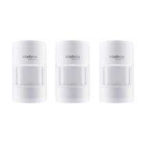 Kit 3 sensores de presença sem fio ivp 8000 pet intelbras