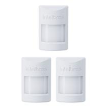 Kit 3 Sensores Infra Sem Fio Pet Immunity 20 Kg IVP 1000 PET SF Intelbras