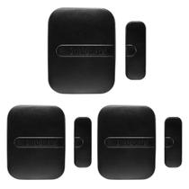 Kit 3 Sensores Magnético de Abertura Sem Fio de Porta e Janela XAS SMART BLACK Intelbras