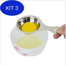 Kit 3 Separador Gemas Ovos Coxinha Inox Super Top