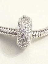 Kit 3 Separador Pneuzinho Pedra Zirconia Prata Legítima 925