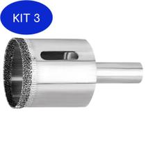 Kit 3 Serra Copo Broca Diamantada Cerâmica E Vidro 25Mm 726259 Mtx