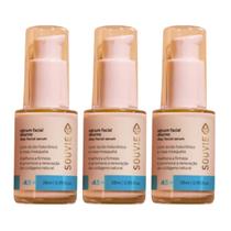 Kit 3 Sérum Facial Diurno 45+ Hidrata Revitaliza 28ml Souvie Kit 3 Sérum Facial Diurno 45+ Hidrata Revitaliza 28ml Souvie