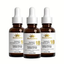 Kit 3 Sérum Lifting Efeito Cinderela Instantâneo Anti Rugas Hydrolift Ácido Hialurônico