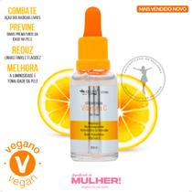 Kit 3 Sérum Vitamina C Acido Hialuronico P/ rosto Anti-idade