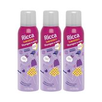 Kit 3 Shampoo a Seco Berries Shakeberry Antioleosidade Ricca 150ml