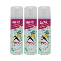 Kit 3 Shampoo A Seco Cuca Fresca Menta Compacto Antioleosidade Ricca 50ml