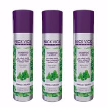 Kit 3 SHAMPOO A SECO HORTELÃ E MELISSA NICK VICK NUTRI 150ML Kit 3 SHAMPOO A SECO HORTELÃ E MELISSA NICK VICK NUTRI 150ML