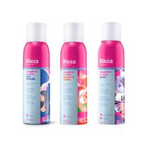 Kit 3 Shampoo a Seco Maçã do Amor Shakeberry Sem Perfume 150 ml Ricca