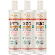 Kit 3 Shampoo África Baobá Apice Restaurador Vegano Limpeza Suave Cacheados Crespos Ondulados 300ml Kit 3 Shampoo África Baobá Apice Restaurador Vegano Limpeza Suave Cacheados Crespos Ondulados 300ml