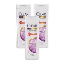 Kit 3 Shampoo Anticaspa Clear Women Hidratação Intensa 400ml