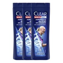 Kit 3 Shampoo Anticaspa Controle Coceira Clear Men 200ml Kit 3 Shampoo Anticaspa Controle Coceira Clear Men 200ml
