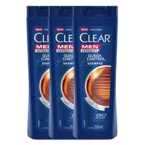 Kit 3 Shampoo Anticaspa Queda Control Clear Men 200ml Kit 3 Shampoo Anticaspa Queda Control Clear Men 200ml