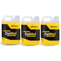 Kit 3 Shampoo Automotivo Det Mol Limpeza Pesada Sandet 5L Kit 3 Shampoo Automotivo Det Mol Limpeza Pesada Sandet 5L