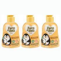 Kit 3 Shampoo Baby Bebê Suave Hipoalergênico Zero Dois 250ml
