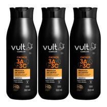 Kit 3 Shampoo Cabelos Cacheados 3A 3B 3C Hidratação Cachos Vult 350ml Kit 3 Shampoo Cabelos Cacheados 3A 3B 3C Hidratação Cachos Vult 350ml