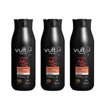 Kit 3 Shampoo Cabelos Crespos 4A 4B 4C Hidratação Nutrição 350ml Vult
