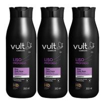 Kit 3 Shampoo Cabelos Lisos Anti Frizz Liso Profundo 350ml Vult Kit 3 Shampoo Cabelos Lisos Anti Frizz Liso Profundo 350ml Vult