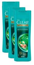 kit 3 Shampoo Clear Anti Caspa Anti Coceira 200Ml