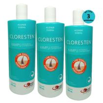 Kit 3 Shampoo Cloresten Agener 500Ml