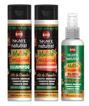 Kit 3 Shampoo + Cond + Elixir Fortalecedor 300G Natutrat Skafe - Skafe