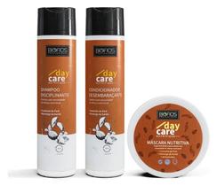 Kit 3 Shampoo Condicionador Máscara Day Care Nutrifique