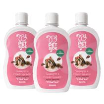 Kit 3 Shampoo & Condicionador P/ Cães Shitzu Lhasa Apso Maltês - Envio Imediato Kit 3 Shampoo & Condicionador P/ Cães Shitzu Lhasa Apso Maltês - Envio Imediato