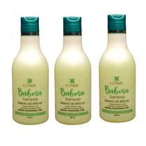 Kit 3 Shampoo De Babosa Banho De Brilho 300Ml Lonuy