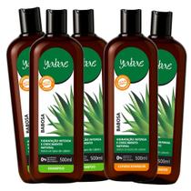 Kit 3 Shampoo e 2 Condicionador Babosa Yabae Hidratação Profunda 500ml