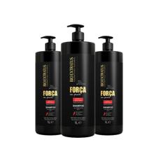 Kit 3 Shampoo Força com Pimenta 1L Bio Extratus Kit 3 Shampoo Força com Pimenta 1L Bio Extratus