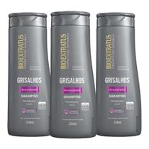 Kit 3 Shampoo Grisalhos 250 ml Bio Extratus