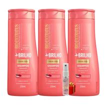 Kit 3 Shampoo Hidratante Mais Brilho 250 ML Bio Extratus + Presente Lourre 15ml Kit 3 Shampoo Hidratante Mais Brilho 250 ML Bio Extratus + Presente Lourre 15ml