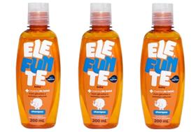Kit 3 Shampoo Infantil Elefunte Cheirinho Bebê Suave 200ml
