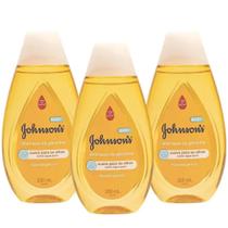 Kit 3 Shampoo Infantil Johnsons Baby Gold - 200ml