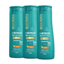 kit 3 Shampoo Mais Nutrição 350 ML Bio Extratus kit 3 Shampoo Mais Nutrição 350 ML Bio Extratus