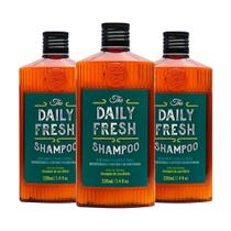 Kit 3 Shampoo Masculino Fresh Anti Oleosidade 220ml QOD