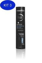 Kit 3 Shampoo Matizer Platinum Black 300Ml