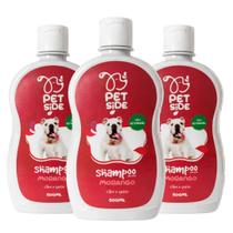 Kit 3 Shampoo para Cachorro Gato Cães Morango Petside 500ml Perfumado Kit 3 Shampoo para Cachorro Gato Cães Morango Petside 500ml Perfumado