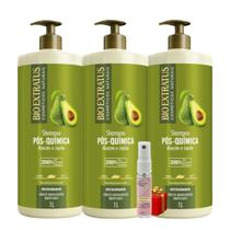 Kit 3 Shampoo Tratamento restaurador Pós Quimica 1 L Bio Extratus + Presente Lourre 15ml Kit 3 Shampoo Tratamento restaurador Pós Quimica 1 L Bio Extratus + Presente Lourre 15ml