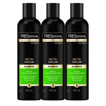Kit 3 Shampoo TRESemmé Detox Capilar 400ml