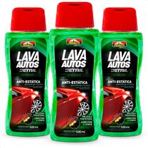 Kit 3 Shampoos Lava Autos Híbrido Ação Anti-estática Proauto 500ml