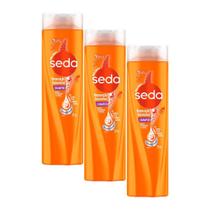 Kit 3 Shampoos Seda Cocriações Restauração Instantânea 325ml cada