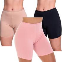 Kit 3 Short Anagua Fristyle Segunda Pele Feminina Adulto