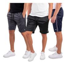 Kit 3 Short Bermuda Masculina Helanca Treino Academia