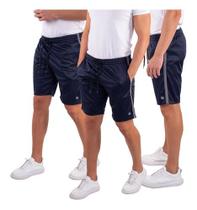 Kit 3 Short Bermuda Masculina Helanca Treino Academia